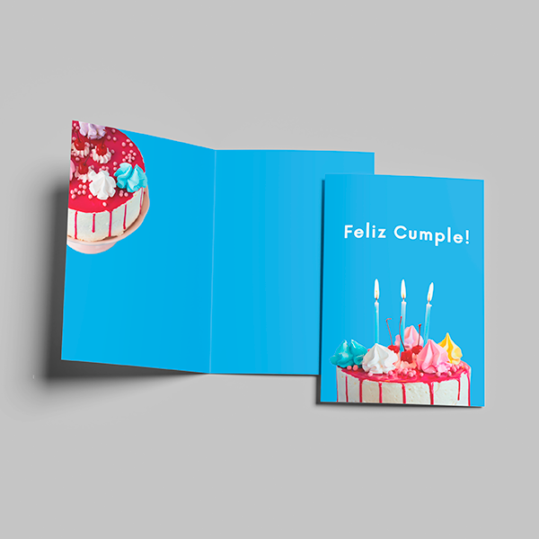 Tarjeta de felicitación para cumpleaños