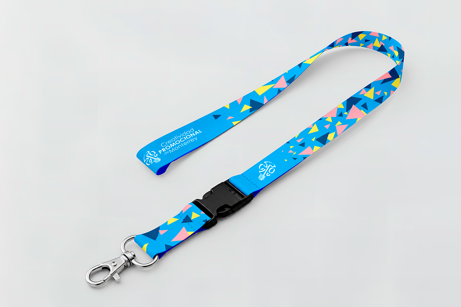 Lanyard personalizado porta gafete con broche 1