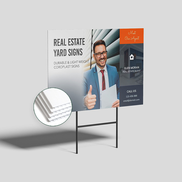 6mm Coroplast Convenient 6mm coroplast yard signs