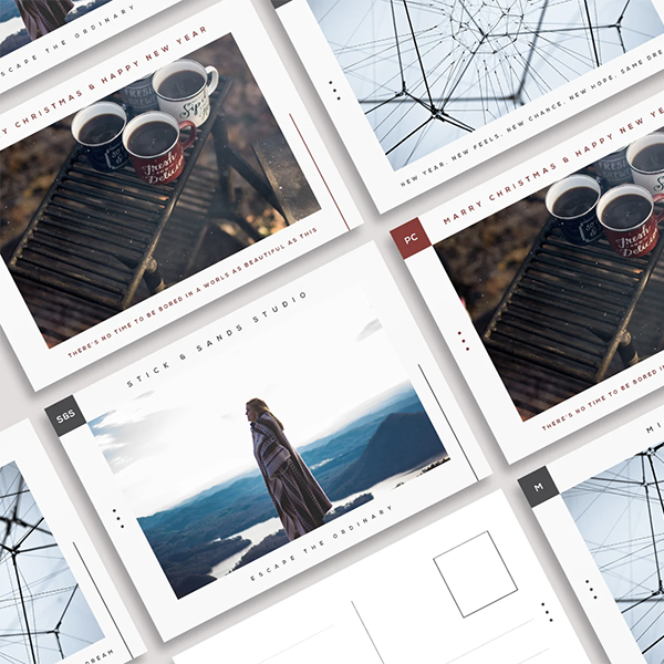 Linen paper postcards for law firms