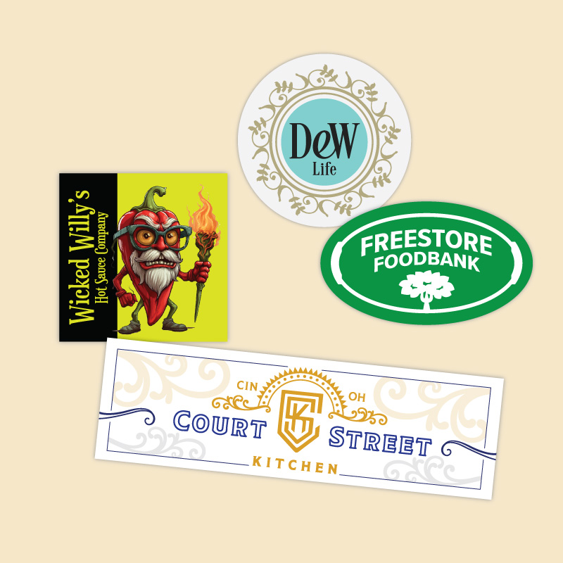 Custom Stickers -- Coming Soon! Variety of Custom Stickers