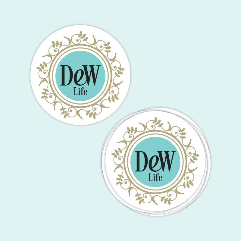 circle-stickers-dew-life