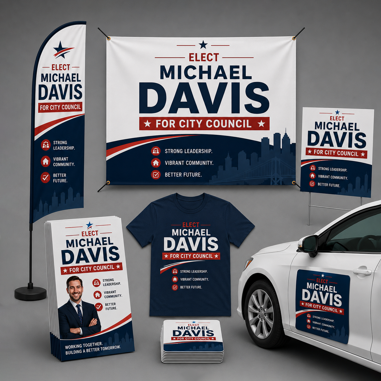 Political campaign yard signs printed in Orlando, Florida