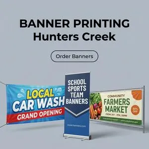 Banner Printing in Hunters Creek
