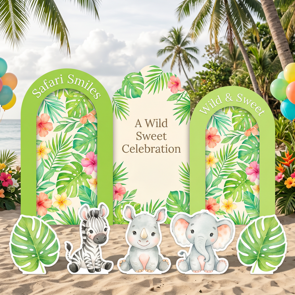 Safari Smiles Backdrop Set