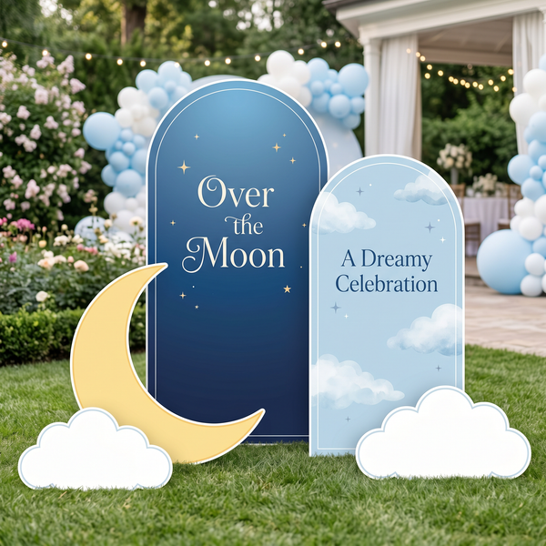 Over the Moon Backdrop Set