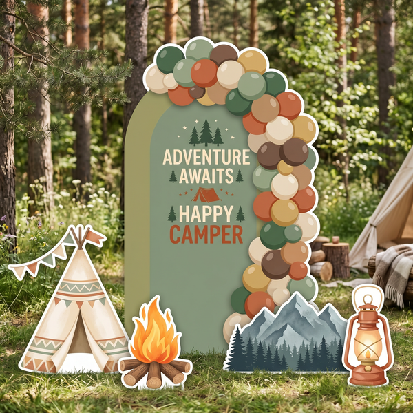 Happy Camper Backdrop Set
