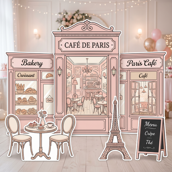 Café de Paris Backdrop Set