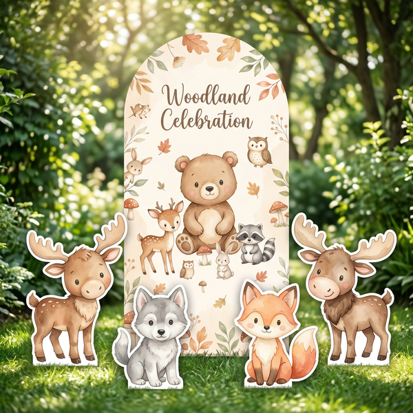 Woodland Celebration Backdrop Set