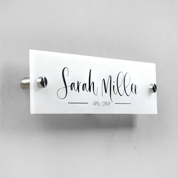 Acrylic Door Name Sign
