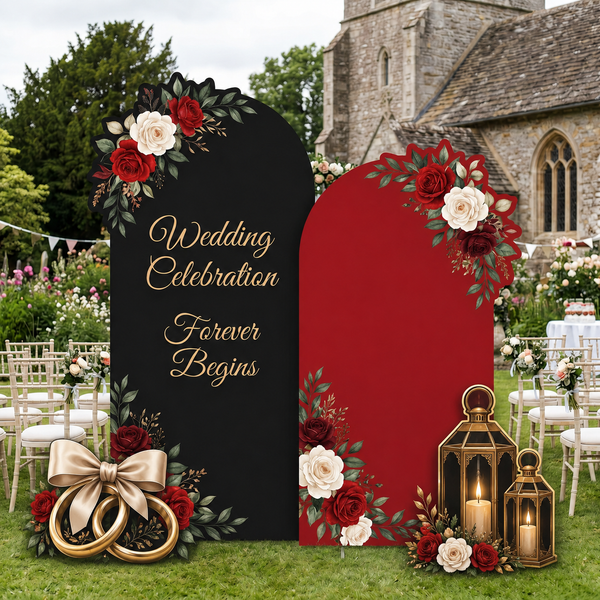 Forever Begins Wedding Backdrop Set