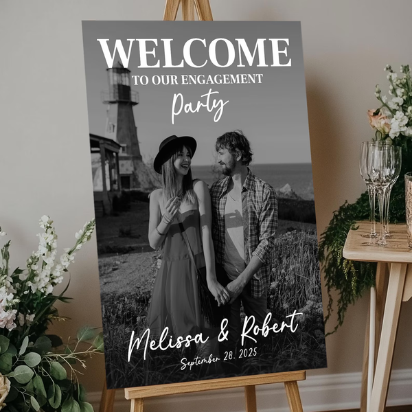 Photo Engagement Sign