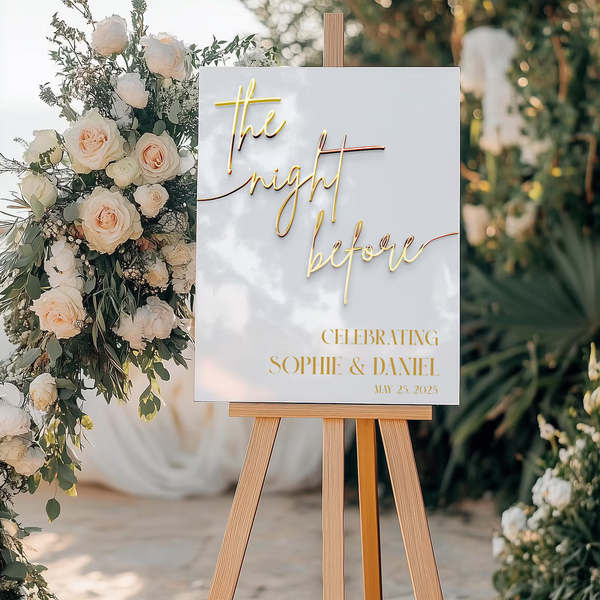 Luxury White Acrylic Sign