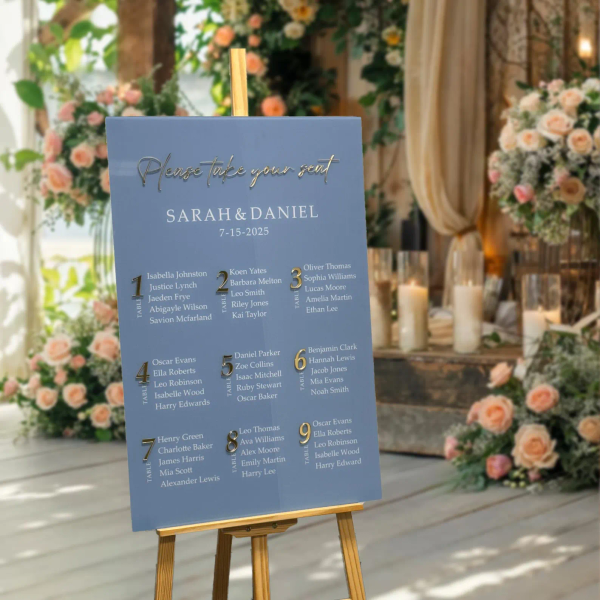 Acrylic Wedding Seating Chart