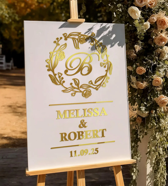 3D Monogram Wedding Sign