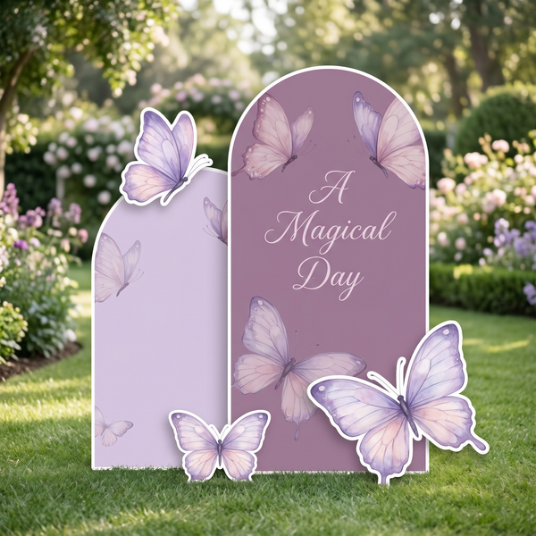 Magical Day Butterfly Backdrop Set