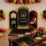 Personalized Happy 50th Birthday Backdrop Set 4