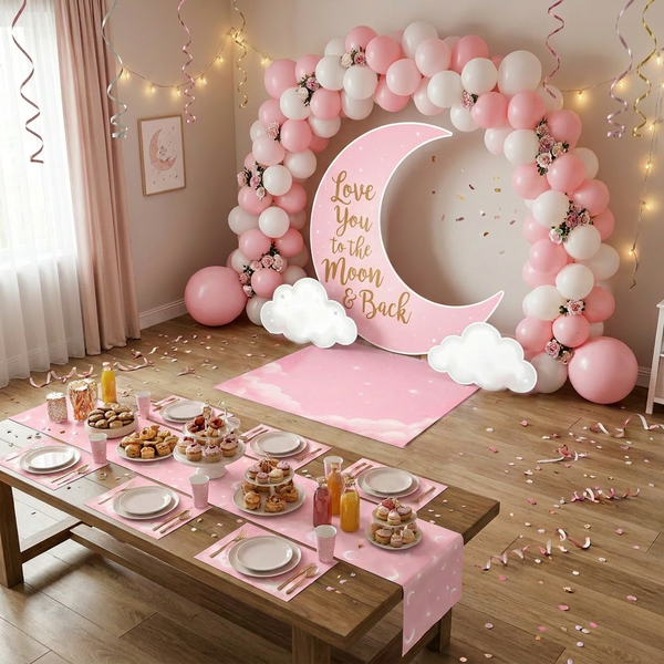 Love You to the Moon Backdrop Set 7
