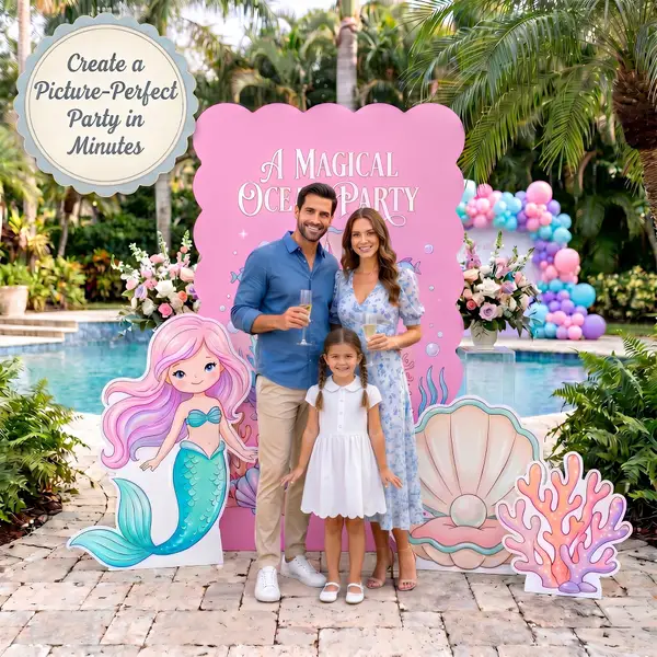Magical Ocean Party Backdrop Set 5