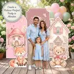 Sweet Celebration Woodland Backdrop Set 6