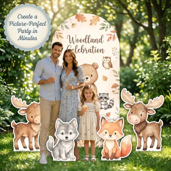 Woodland Celebration Backdrop Set 6