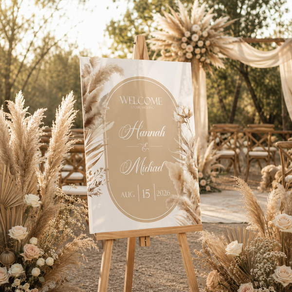 Boho Terracotta Wedding Sign 3