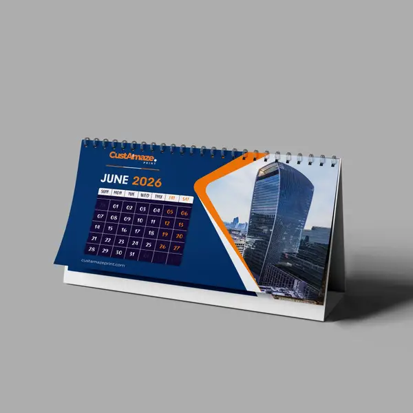 Custom Desk Calendar Printing – Wire-O Spiral Bound Business Calendar