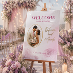 Blush Pink Wedding Welcome Sign 4