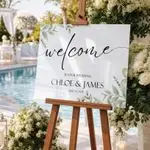 Greenery Eucalyptus Wedding Sign 4
