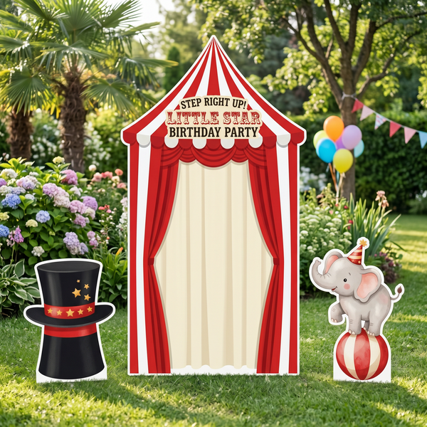Circus Birthday Backdrop Set beach outdoor party lifestyle