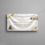 Custom indoor banner printing for weddings and special events Florida