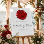 Wax Seal Monogram Wedding Sign 4
