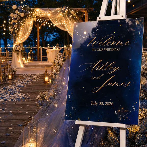 Celestial Wedding Welcome Sign 4