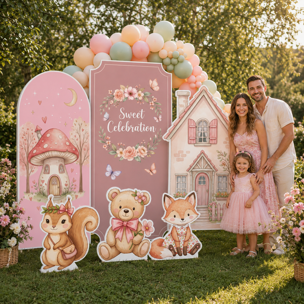 Sweet Celebration Woodland Backdrop Set 13