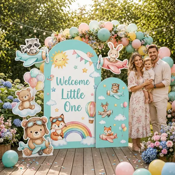 Welcome Little One Backdrop Set