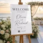 QR Code Wedding Welcome Sign 1