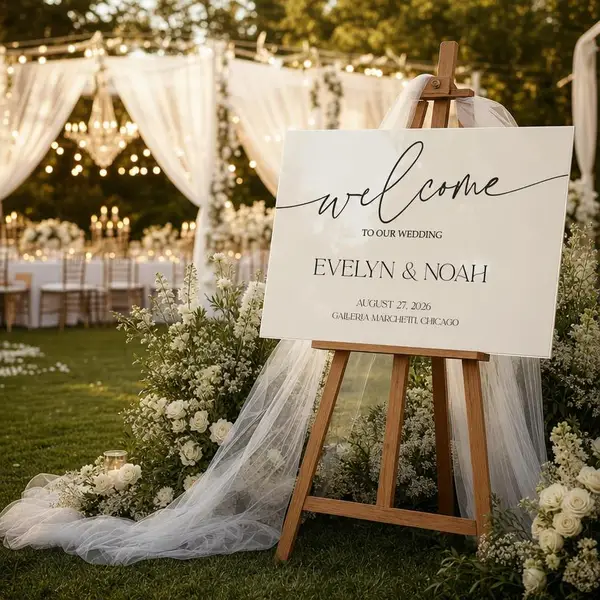 Classic Traditional Wedding Sign 4