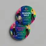 circle flyers promotional design printing