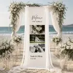 Photo Fabric Wedding Sign 5