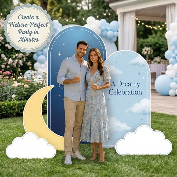 Over the Moon Backdrop Set 8