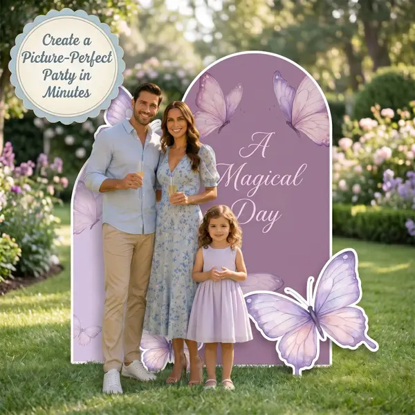 Magical Day Butterfly Backdrop Set 8