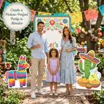Fiesta Let's Celebrate Backdrop Set 6