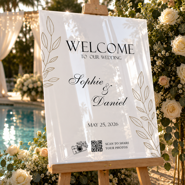 QR Code Wedding Welcome Sign 4