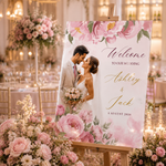 Blush Pink Wedding Welcome Sign 2