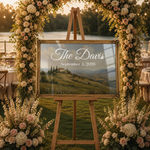 Vintage Gold Frame Wedding Sign 2