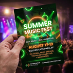 Summer Music Festival Flyers – Club Flyer Design