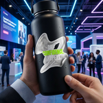 custom event stickers on water bottle, waterproof vinyl decals for outdoor events, promotional branding stickers USA