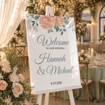 Watercolor Floral Wedding Sign 4