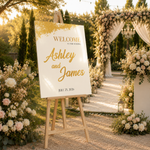 Gold Foil Elegant Wedding Sign 3