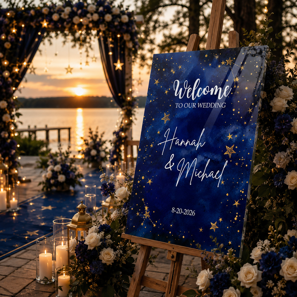 Celestial Wedding Welcome Sign 1